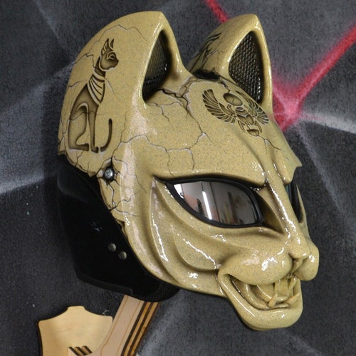 Egypt Cat Motorcycle Helmet. DOT&ECE Approved. Etsy