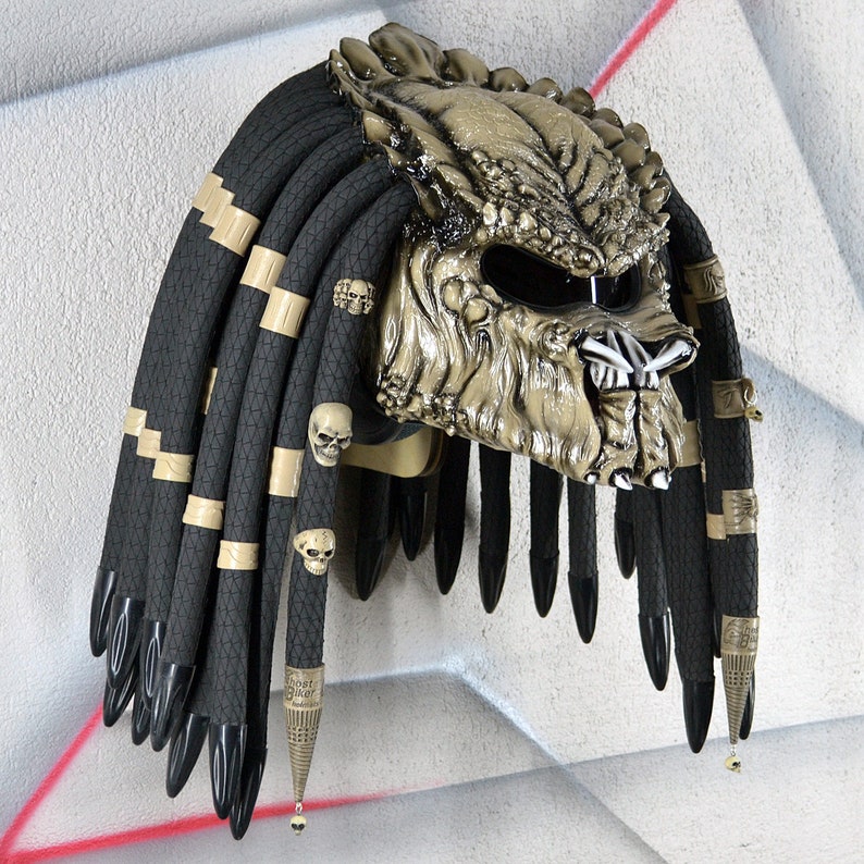 Predator motorcycle helmet. Free shipping DOT&ECE certified. | Etsy