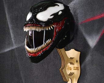 Venom symbiote Motorcycle Helmet. DOT 