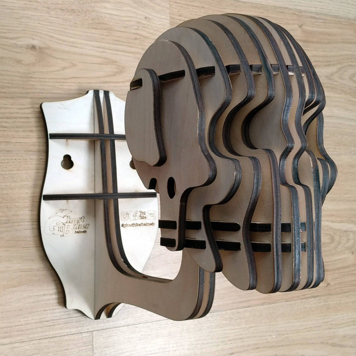 Skull Helmet Wall Mount. Hanger for Motorcycle Helmet. Helmet Etsy