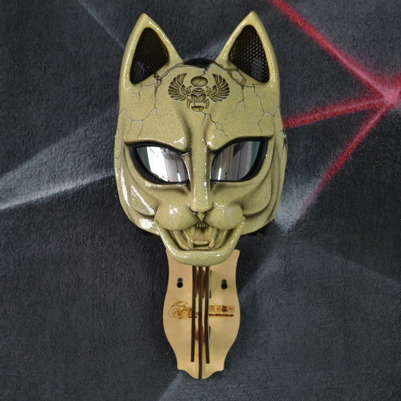 Egypt cat motorcycle helmet. DOT&ECE approved. Hot model moto | Etsy