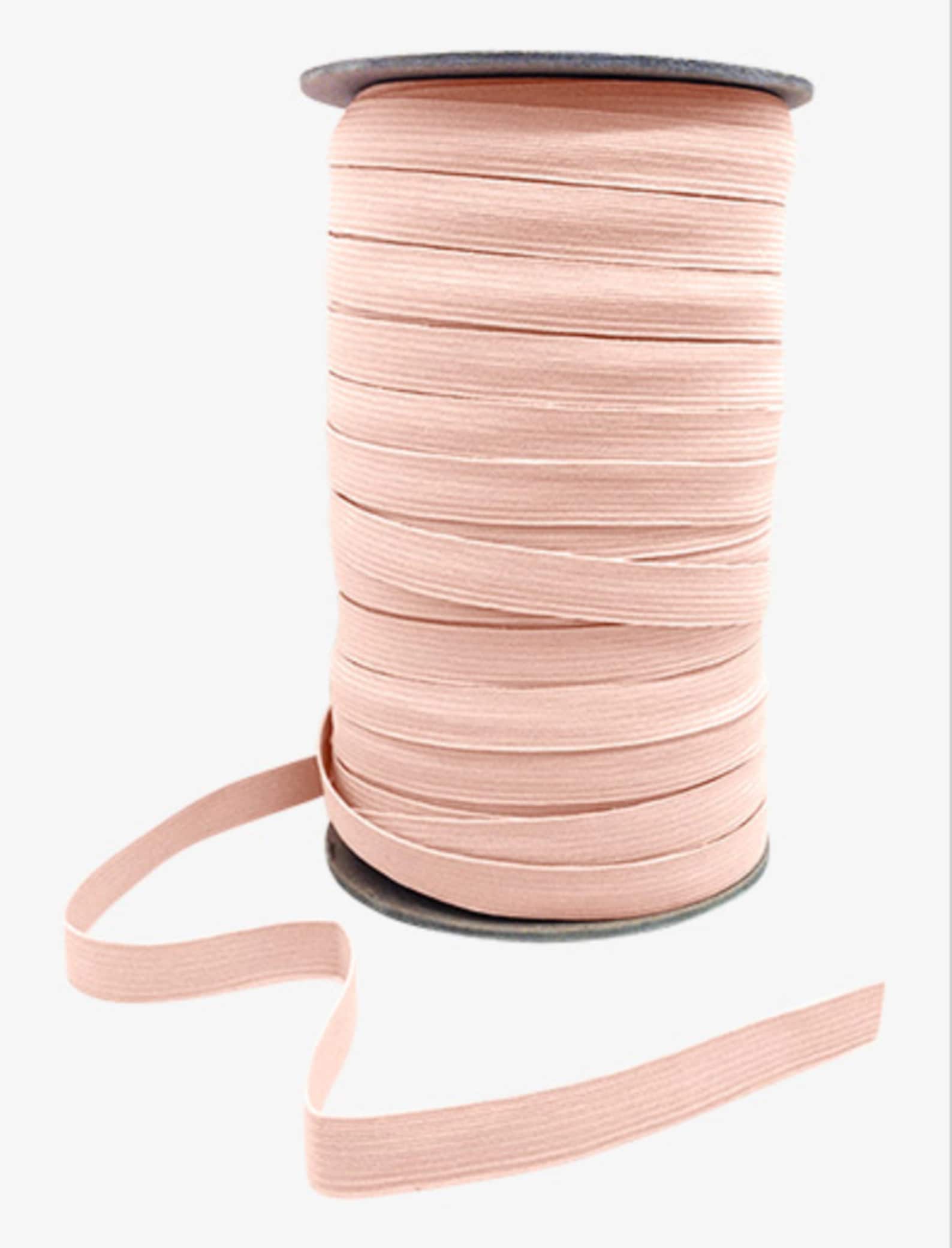 ballet satin and stretch ribbon and elastic sold by the foot - pink
