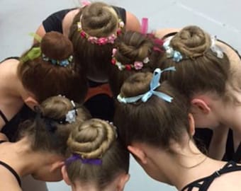 BUNFUN™ - Set of Three -Flower Wreath Garland for your Ballet Bun