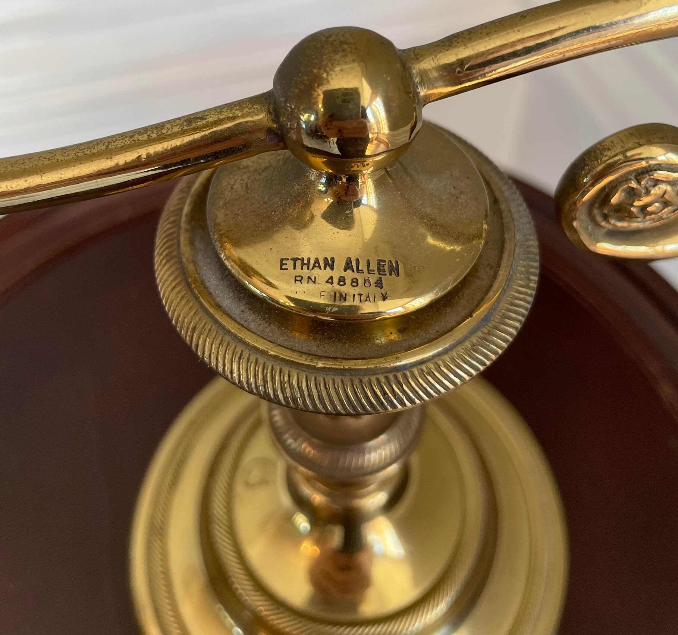 Beautiful Vintage Ethan Allen Brass Candlestick Holders Etsy