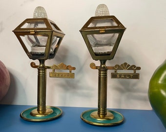 Vintage Set Light Post Salero y Pimentero