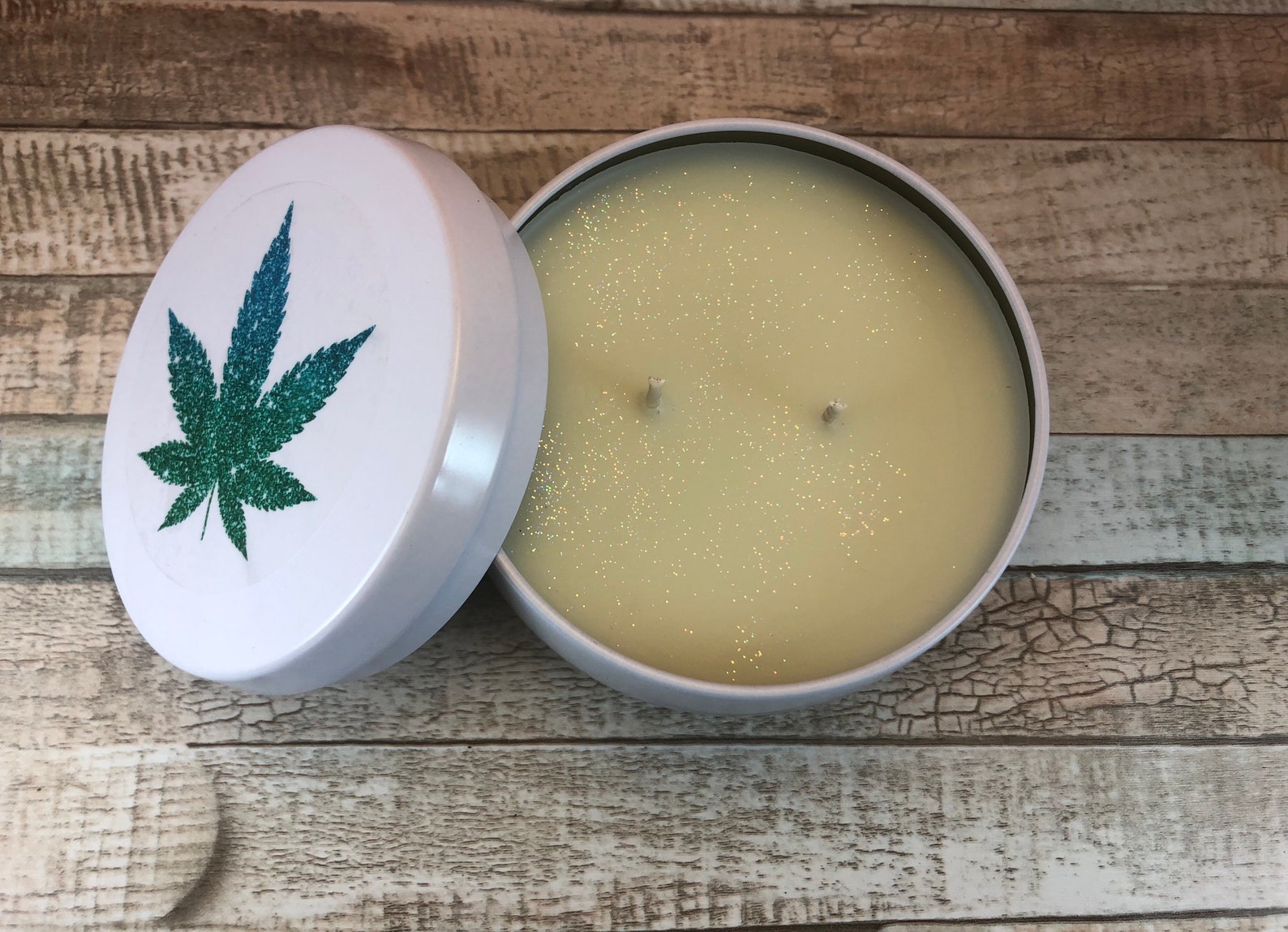 Cute Candle for Weed Lovers Marijuana Leaf Decorated Candle Etsy