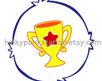 care bear with trophy on belly