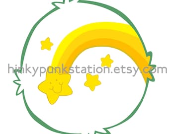 DIGITAL ITEM: Wish Bear Carebear Iron-on Transfer Image