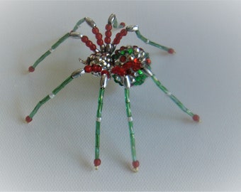 Christmas Beaded Spider--Disco