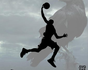 Basketball, Vector for Cricut / Silhouette, Digital Instant Download svg dxf pdf png b-ball roundball prep clipart clip-art hoops dunk