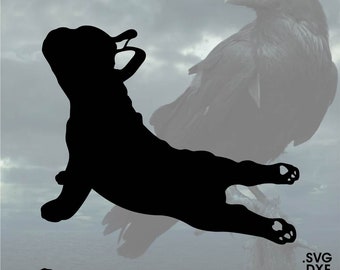 Pug Yoga Silhouette, Vector for Cricut/ Silhouette, Digital Instant Download svg, dxf, pdf, png
