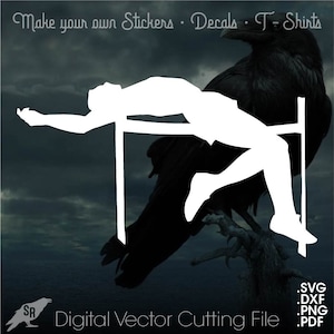 High Jump, Vector for Cricut/ Silhouette, Digital Instant Download svg, dxf, pdf, png