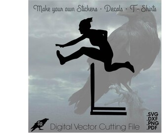 Hurdling, Hurdles Track Vector for Cricut/ Silhouette, Digital Instant Download Artwork svg, dxf, pdf, png