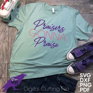 Praisers andando a lode, vettore per Cricut/silhouette, download immediato digitale SVG, DXF, PDF, png
