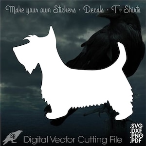 Westie, Scottish Terrier, Vector for Cricut/ Silhouette, Digital Instant Download svg, dxf, pdf, png