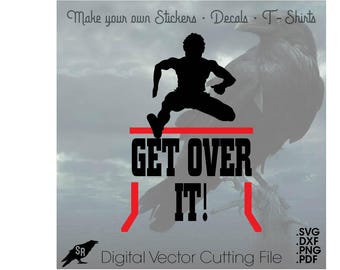 Hurdling, Hurdles Track Vector for Cricut/ Silhouette, Digital Instant Download Artwork svg, dxf, pdf, png