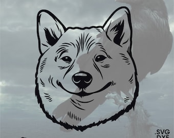 Akita, Vector for Cricut/ Silhouette, Digital Instant Download svg, dxf, pdf, png