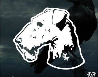 Airedale Terrier, Vector for Cricut/ Silhouette, Digital Instant Download svg, dxf, pdf, png