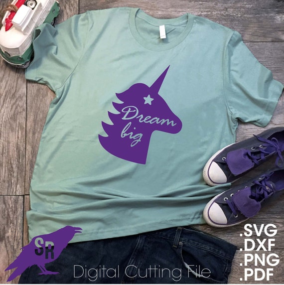 Download Dream Big Unicorn Svg Vector For Cricut Silhouette Digital Etsy