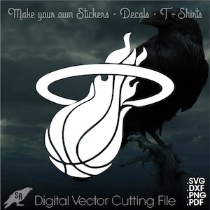 Flaming Basketball, Vector voor Cricut/silhouet, digitale Instant Download svg, dxf, pdf, png