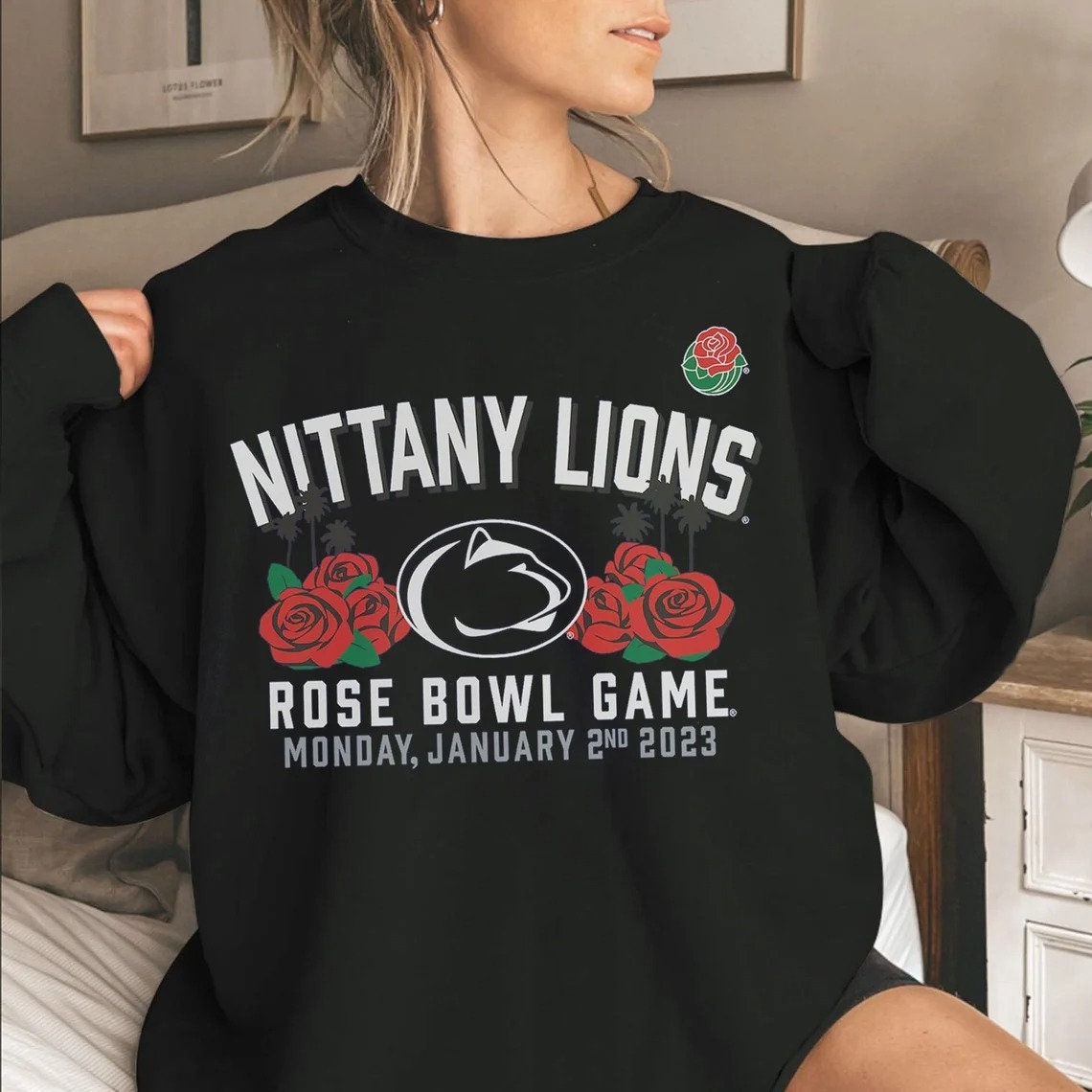 Discover 2022 Penn State N-ittany L-ions 2023 Rose Bowl Gameday Stadium Sweatshirt Penn S-tate Rose Bowl