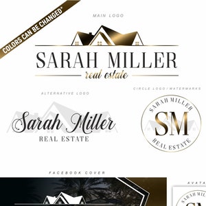 Real Estate Logo, Realtor Logo, Realtor House Logo, Real Estate Branding Kit, Luxury Realtor Logo , Broker Logo, Realtor Branding Set 252 image 1