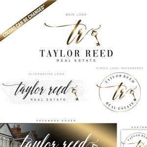 Diseño de logotipo de bienes raíces, logotipo de llave de oro, logotipo de realtor, kit de marca de lujo, diseño de agente de bienes raíces de logotipo, tarjeta de visita, logotipo de corredor, conjunto de hipoteca 110