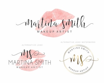 Makeup Artist Logo Design, Beauty Branding Kit (Digital Files) 183 5