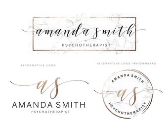 Marble logo set, Therapist logo set, Psychologist logo, Psychiatrist logo, Counseling logo, Psychotherapist logo, Life coaching logo set 132
