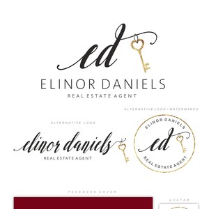Diseño de logotipo de bienes raíces, logotipo de clave, logotipo de agente de bienes raíces, kit de marca prefabricado, marca de negocios, marca de agua, logotipo de bienes raíces, tarjeta de visita, logotipo de corredor 78