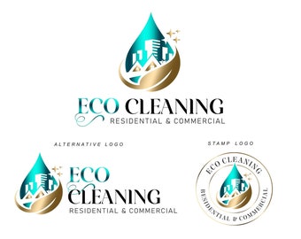 Cleaning logo, Cleaning kit, Cleaning service logo, Cleaning business logo, Cleaner logo, Cleaning logo design, Eco Cleaning company logo472