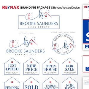 Logotipo de Realtor, Logotipo de Remax Realtor, Diseño de logotipo de bienes raíces, Marca de agente de bienes raíces, , Colores de Remax, Conjunto de marketing de remax realtor, Signo de venta 364
