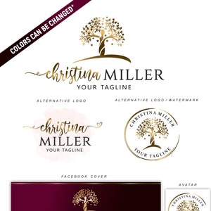 Life coach logo Psychologie gezondheid logo Counseling logo Life Coaching logo Online therapie logo Gold tree logo online psycholoog logo 381