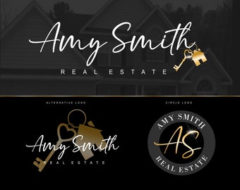 Realtor Logo, Real Estate Logo, Real estate logo modern, House Key Logo, Realty Branding, Realtor sign, Realtor logo with key, exp logo 506