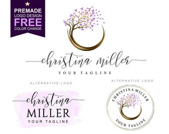 Life coach logo Tree logo Psychology logo Counseling logo Watermark logo Online therapy logo Holistic logo Yoga logo Photography logo 385