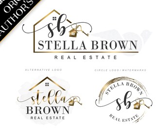 Real Estate Logo, Realtor Logo, Premade Logo, Modern Logo, House Key Logo, Realty Branding, Watermark Logo, Signature Logo, Business Logo444