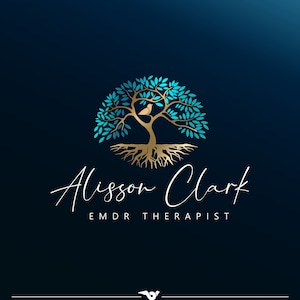 Therapist business logo, Life coaching logo, Psychologist logo, Life coach template, Tree of life logo, Logo mental coach, Psychology  514