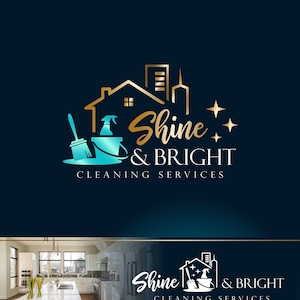 Logotipo de limpieza, kit de marketing del logotipo de limpieza, diseño del logotipo de limpieza, logotipo de la empresa de limpieza, logotipo del servicio de limpieza, conjunto de logotipos de limpieza de la casa 452