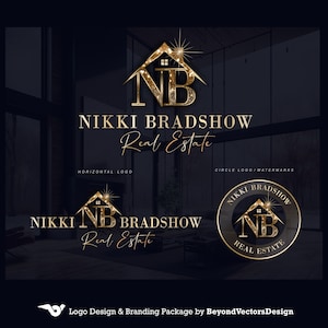 Modern Realtor Logo Design, Real Estate Logo, Realtor logo, Broker logo, Realty Branding Kit, Realtor stamps, Realtor business logo set550