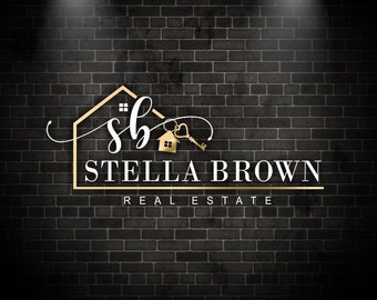 Real Estate Logo, Realtor Logo, Premade Logo, Modern Logo, House Key Logo, Realty Branding, Watermark Logo, Signature Logo, Business Logo444