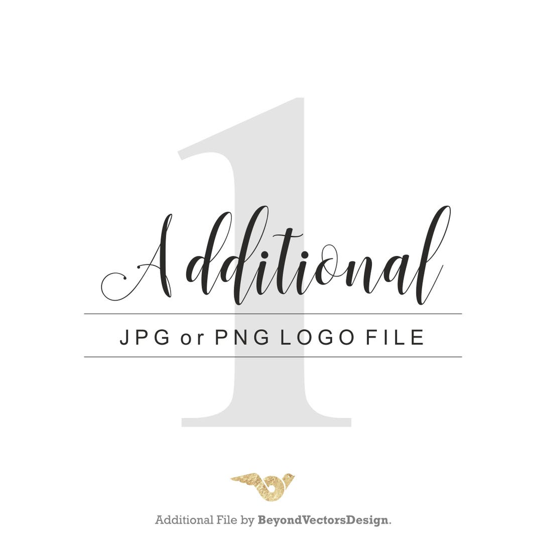 1 Additional File (JPG or Png)to a Premade Logo Purchase - Etsy