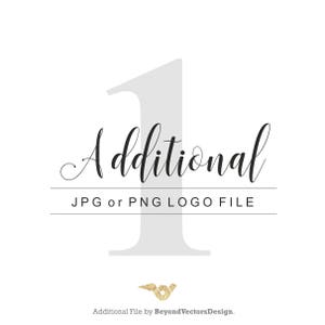 1 Additional File (JPG or PNG)to a Premade Logo Purchase