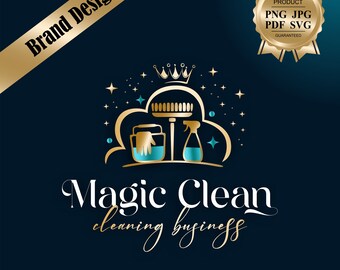 Clean logo, Clean business logo, Clean service logo, Clean logo design, Clean company logo, Clean business card, House clean logo design 679