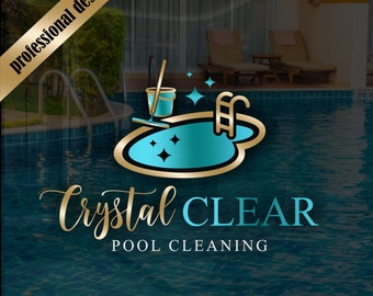 Pool cleaning logo, Pool cleaner logo, Pool Cleaning logo, Pool cleaning services, Pool cleaning services, Pool maintenance logo design 648