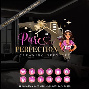 Maid cleaning logo, Cleaning Logo branding,  Cleaning Business Logo, Maid cleaning Logo, Cleaning service logo, Cleaning Logo design 720