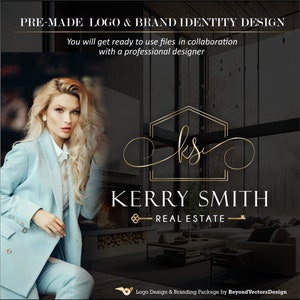 Premade Real Estate Logo set, Realtor Logo package, Realty Branding marketing set, Realtor logo, Real estate logo, Realtor for sale sign 632