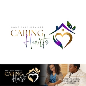 Home care logo, Home service logo, Home assistant logo, Health care logo, Hearth hand house care vector, Nurse  logo, Elderly care logo  645