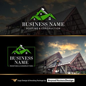 Roof company logo, Roof structures, Roofing logo,Roofing business logo, Roofing services logo, House reconstruction, Construction logo575 2