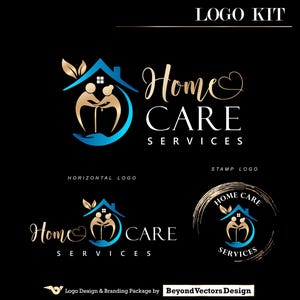 Healthcare Logo, Home Health Care Logo, Senior Care Logo, Hospice Care Logo, Nurse Home Care Logo, Elderly Care logo, Caregiver Logo 728