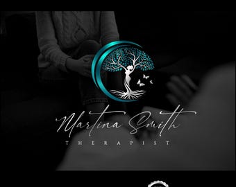 Therapy logo design, Psychology, Holistic Life Coach, Wellness, Mental Health, Tree of life logo 759